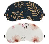 Watercolor Vintage Flowers 2-Pack Light-Blocking Soft Breathable Eye Masks Sleep Mask Eye Patch