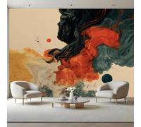 Watercolor Wallpaper 150 x 105 cm Abstract Decorative Photo Wall Murals | Photo Wallpaper Peel and Stick Wall Murals, Large Photo Wallpaper for Living Room Bedroom Dormitory Hotel Themed Rooms
