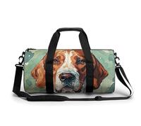 Watercolor Weimar Hound Gym Bag Sport Gym Tote Bag Lightweight Duffle Bag Carry On Weekender Bags for Women Men, white, 17.7in/9in/9in