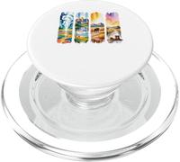 Watercolor Western Nature Road Trip Landscape PopSockets PopGrip for MagSafe