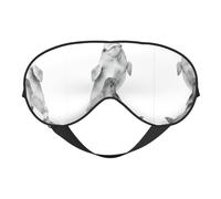 Watercolor Whale Art Print Soft Eye Mask –Elastic Nighttime Shade, Light-Proof Blindfolds for Plane, Yoga, Travel, Full Eye Covers