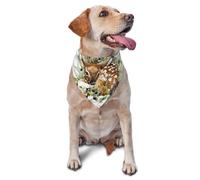 Watercolor Wildlife DeerDog Bandanas Cat Puppy Scarfs Washable Pet Handkerchief