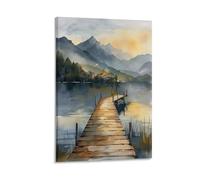 Watercolor Windermere Lake District Painting Poster 20x30inch(50x75cm)