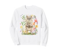 Watercolor Wombat Nature Wildlife Pretty Beautiful Sweatshirt