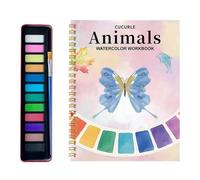 Watercolor Workbook,12 Color Watercolour Paint Workbooks,Beginner-Friendly Painting Kit for Adults,Watercolour Workbook Art Crafting Painting Supplies,Creative Exploration Gifts Set