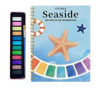 Watercolor Workbook,12 Color Watercolour Paint Workbooks,Beginner-Friendly Painting Kit for Adults,Watercolour Workbook Art Crafting Painting Supplies,Creative Exploration Gifts Set