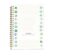 Watercolor Workbook, 12 Colors Watercolor Paint Set with Paint Brush Watercolors Paints Workbooks Set Spiral Bound Artist Sketchbook Painting Supplies for Beginners Children Adults Teenagers (Birds)