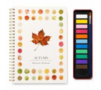 Watercolor Workbook Autumn for Beginners, Watercolour Flower Practice Book