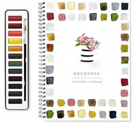 Watercolor Workbook, Beginner-Friendly Birds Watercolor Workbooks,watercolor painting books, watercolour paint set,12 Colors Watercolor Paint Set with Paint Brush,water colours paint set for adults