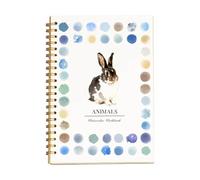 Watercolor Workbook, Beginner-Friendly Watercolor Workbooks, Beginner Friendly Painting Kit, 12 Color Watercolour Paint Workbooks Set, Art Crafts for Creative Exploration (Animals)