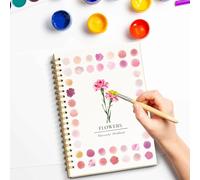 Watercolor Workbook, Beginner-Friendly Watercolor Workbooks, Easy Nature Scenes Paint Set, Water Colour Paints Books for Kids, Painting Supplies Gift for Adults Teens (Flowers)