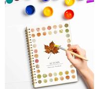 Watercolor Workbook, Beginner-Friendly Watercolor Workbooks, Easy Nature Scenes Paint Set, Water Colour Paints Books for Kids, Painting Supplies Gift for Adults Teens (Autumn)