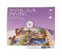 Watercolor Workbook, Beginner-Friendly Watercolor Workbooks, Including 12-Color Paint and Brush for Artistic Painting and Coloring