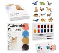 Watercolor Workbook for Adults Drawing Coloring Paper Craft
