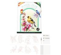 Watercolor Workbook for Adults,Professional 3-Fold Portable,Watercolor Painting Book Art Supplies - for Beginners Artists Home School Travel Relaxation Birthday Christmas