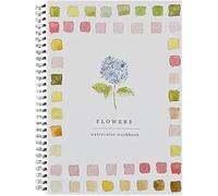 Watercolor Workbook for Adults, Watercolour Paint Set Included, Aquarelle Painting Book Set with Paper, Beginner-Friendly Water colurs Watercolour Practice Pad for Kids Artists (Flowers)