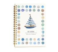 Watercolor Workbook & Painting Kit, Easy Nature Scenes Coloring Book with Animals/Flowers, Creative Exploration Gift for Kids, Teens & Adults