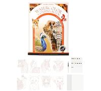 Watercolor Workbook | Professional 3-Fold Portable,Kids Watercolor Journal Coloring Book Kit | for Drawing Painting Sketching Home School Travel Office Relaxation Meditation