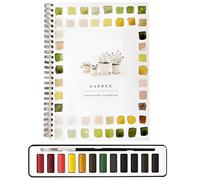 Watercolor Workbook- Water Colour Workbook for Beginners with Paint Set 12 Colors Watercolor Paint Set for Kids & Adults