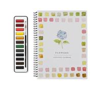 Watercolor Workbook, Watercolor Book Paint Set - Watercolor Drawing Set For Teens - Water Color Painting Supplies With Brush For Home, School, Traveling