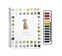 Watercolor Workbook, Watercolor Book Paint Set - Watercolor Drawing Set For Teens - Water Color Painting Supplies With Brush For Home, School, Traveling
