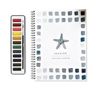Watercolor Workbook, Watercolor Book Paint Set - Watercolor Drawing Set For Teens - Water Color Painting Supplies With Brush For Home, School, Traveling