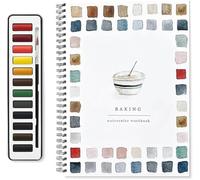 Watercolor Workbooks,12 Colors Watercolor Paint Set with Paint Brush,Art Crafts Painting Supplies,Beginner-Friendly Birds Watercolor Workbook,Water color Book for Kids Adults Teens (Baking)