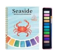 Watercolor Workbooks, Christmas Watercolour Sketchbook Painting Kit with 12 Colors, Beginner Friendly Coloring Book&PaintingKit with Paint Brush, Painting Supplies Kit for Kid, Adults (#C)