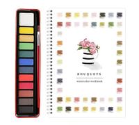 Watercolor Workbooks Coloring Book Beginner Friendly Painting Kit Easy Relaxing Nature Scenes Painting Kit for Adults Teens(D,2)
