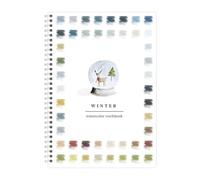 Watercolor Workbooks Coloring Book Beginner Friendly Painting Kit Easy Relaxing Nature Scenes Painting Kit for Adults Teens(F,1)