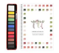Watercolor Workbooks Coloring Book Beginner Friendly Painting Kit Easy Relaxing Nature Scenes Painting Kit for Adults Teens(AS2,2)