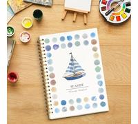 Watercolor Workbooks, Coloring Book, Beginner Friendly Painting Kit, Step by Step Painting Practice Book with 120lb Paper, for Beginners and Adults (B)