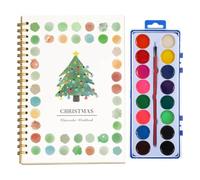 Watercolor Workbooks, Coloring Book, Beginner Friendly Painting Kit, Step by Step Painting Practice Book with 120lb Paper, for Beginners and Adults (H)