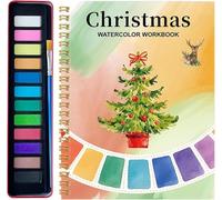Watercolor Workbooks with 12 Illustrations,Watercolor Workbook Paint Set, Beginner Friendly Coloring Book and Painting Kit with Easy Nature Scenes,Creative Exploration Gift for Adults Teens School