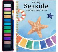 Watercolor Workbooks with 12 Illustrations,Watercolor Workbook Paint Set, Beginner Friendly Coloring Book and Painting Kit with Easy Nature Scenes,Creative Exploration Gift for Adults Teens School