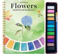 Watercolor Workbooks with 12 Illustrations,Watercolor Workbook Paint Set, Beginner Friendly Coloring Book and Painting Kit with Easy Nature Scenes,Creative Exploration Gift for Adults Teens School