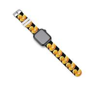 Watercolor Yellow Duck Silicone Watch Band Compatible with IWatch Series Ultra 1, 2, Series 9, 8, 7, 6, 5, 4, 3, 2, 1, SE