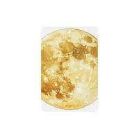 Watercolor Yellow Full Moon Car Air Fresheners 4 Pcs Hanging Scented Cards Fragrance Scented Cards For Car Aromatherapy Tablets