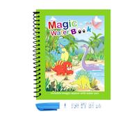 waterColoring Books - Reusable Painting Activity Set with waterPens, Free Learning Book, Early Childhood Drawing Practice Tool, Durable Educational Art Workbook, Interactive