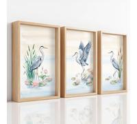 Watercolour Animal Canvas Wall Art 3 Piece