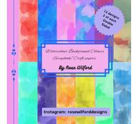 Watercolour background scrapbook, craft and card making papers