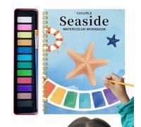 Watercolour Book Portable Art Set with Step by Step Instructions