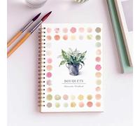 Watercolour Book, Watercolour Workbook with 12 Colors Paint & Paint Brush, Easy Nature Scenes Paint Set (D)