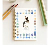 Watercolour Books for Adults, 12 Color Water Colours Paint Set with Supplies Beginner Friendly Water Colour Paints Book Sets with Brushes Watercolor Workbook for Kids Adults (Animals 2)
