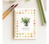 Watercolour Books for Adults, 12 Color Water Colours Paint Set with Supplies Beginner Friendly Water Colour Paints Book Sets with Brushes Watercolor Workbook for Kids Adults (Bouquets 2)