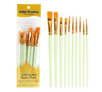 Watercolour brush - Brush brush brush for watercolour painting | Discover your creativity and well-being like a professional with this multifunctional set of oil brushes. Suitable for