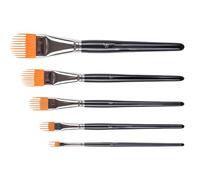Watercolour Brush Set, 5 Pieces Brush Comb for Painting, Coloring and Learning Brush for Adults Beginners Halloween Birthday Outdoor Studio Classroom Leisure