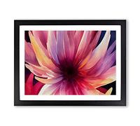 Watercolour Chrysanthemum Flower Vol.4 Framed Print | A4 Black Framed Wall Art | Ready to Hang | Modern Floral Picture | Living Room Bedroom Lounge Office