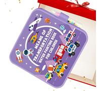 Watercolour Colouring Book - Cartoon Cute Reusable Portable Painting Accessories | Children's Colouring Book | For Home Travel Car Nursery Party Birthday Holiday Christmas Crafts