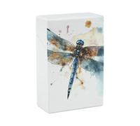 Watercolour Dragonfly Cigarette Case Portable Novelty Cigarette Packing Box Crush Proof Waterproof Cigarette Box Novelty Gifts for Friend
